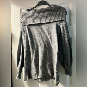 Anthropologie Sweater knit tunic pullover relaxed xs off the shoulder billowy